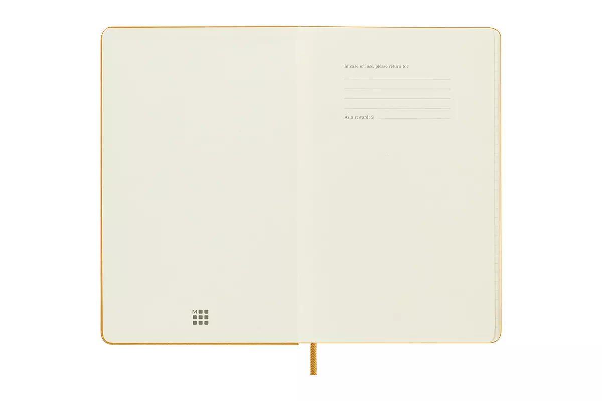 Een Moleskine Classic Leather Collection Notebook Ruled Hardcover Large Amber Yellow koop je bij Moleskine.nl